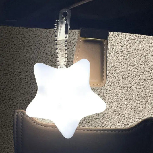 GlowStar – White Star LED Keychain Light for Handbags & Purses